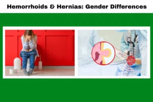 hemorrhoids and hernias gender difference