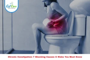 Illustration depicting chronic constipation and its associated risks